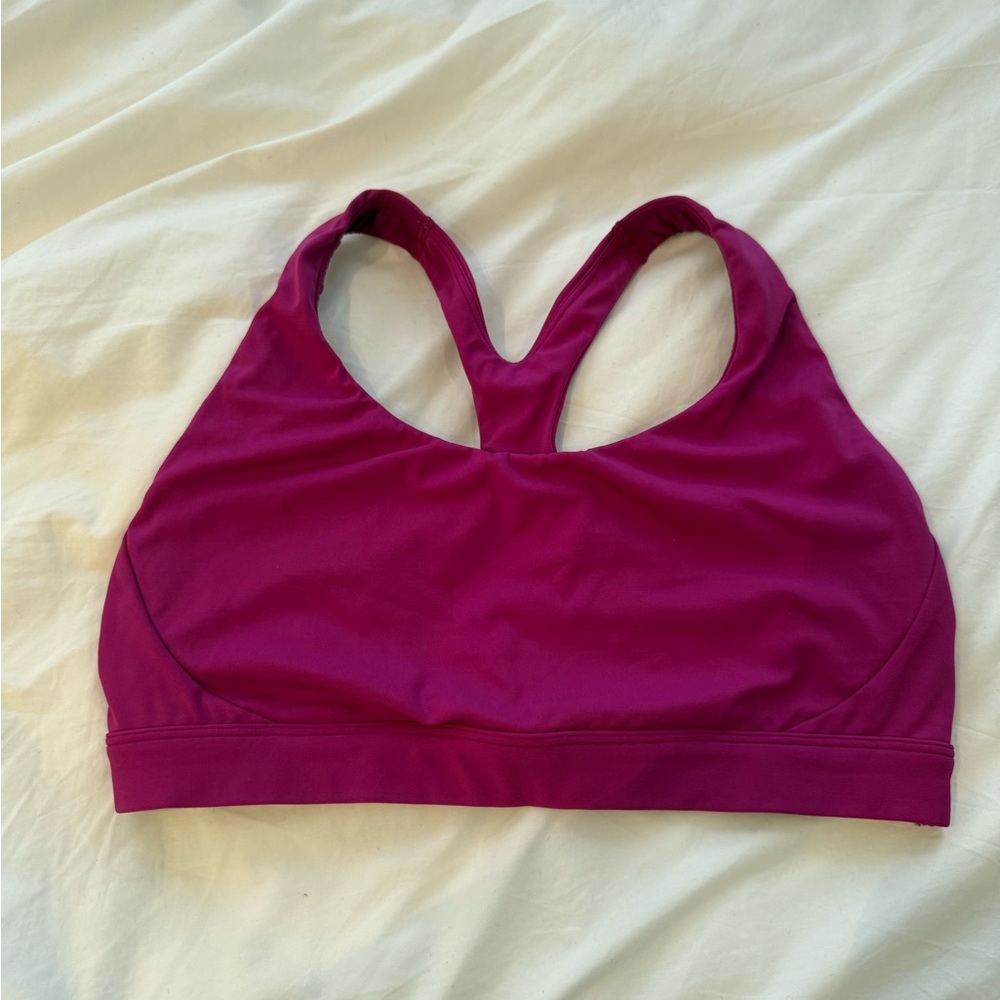 Athleta Pink Racerback Sports Bra Intimates